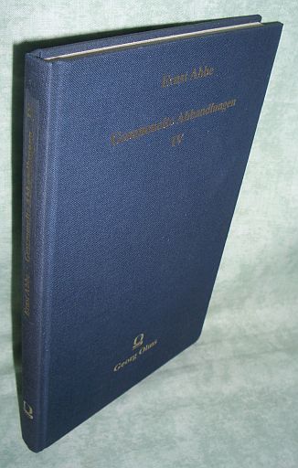 Abbe, Unveröff. Schriften wiss.-techn. ....